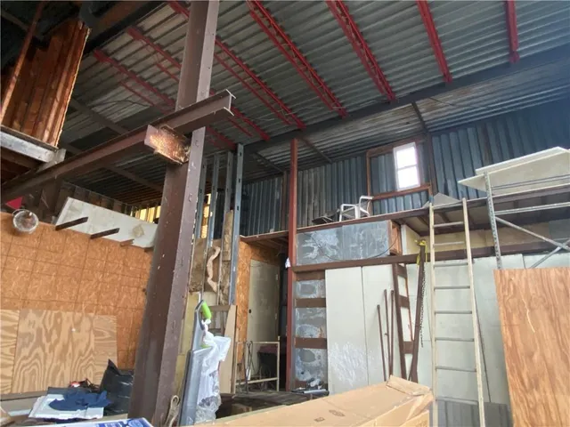 a view of storage and utility room