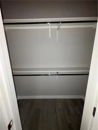 a close view of closet