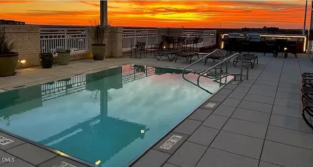 a view of outdoor space with seating area