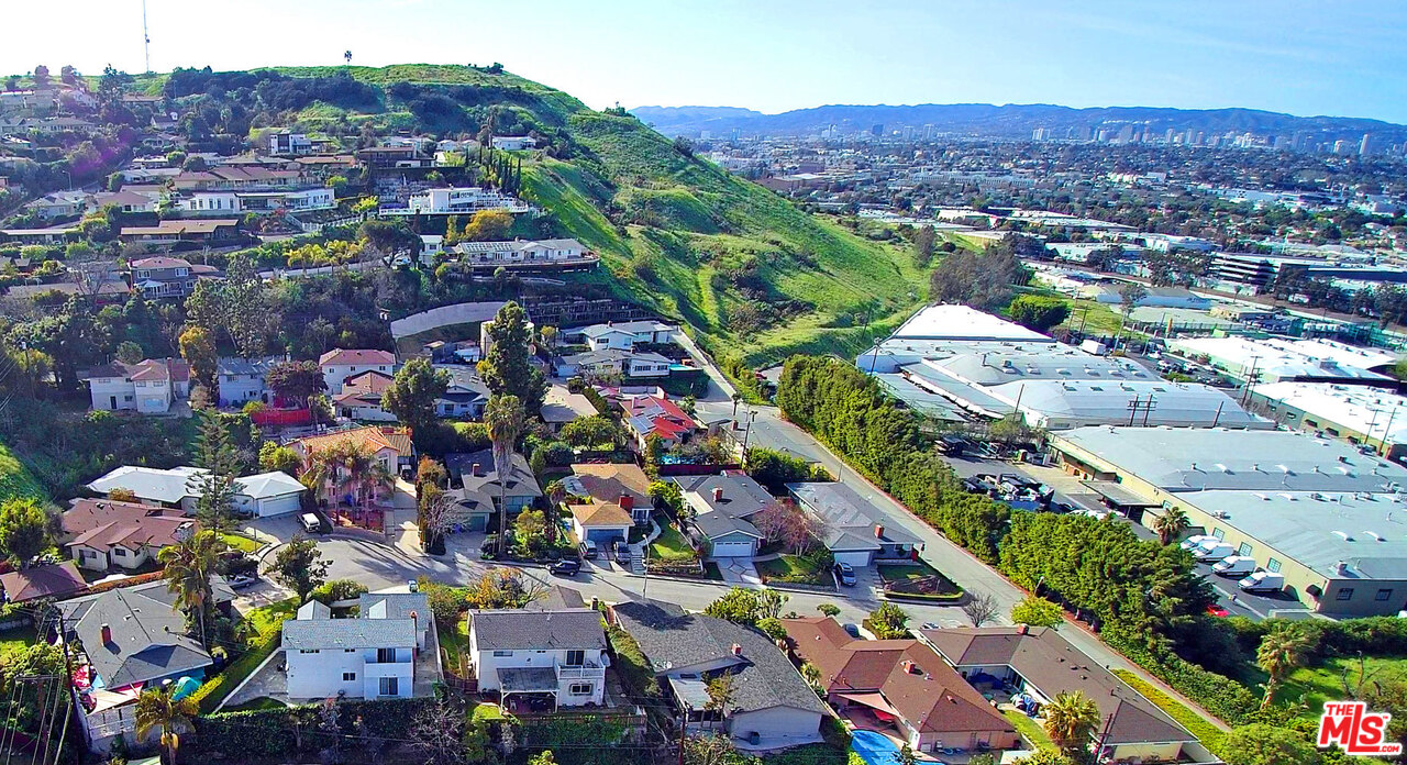 3838 Crestview Road Culver City, CA 90232 - Photo 26 of 29 an aerial view of residential houses with outdoor space
