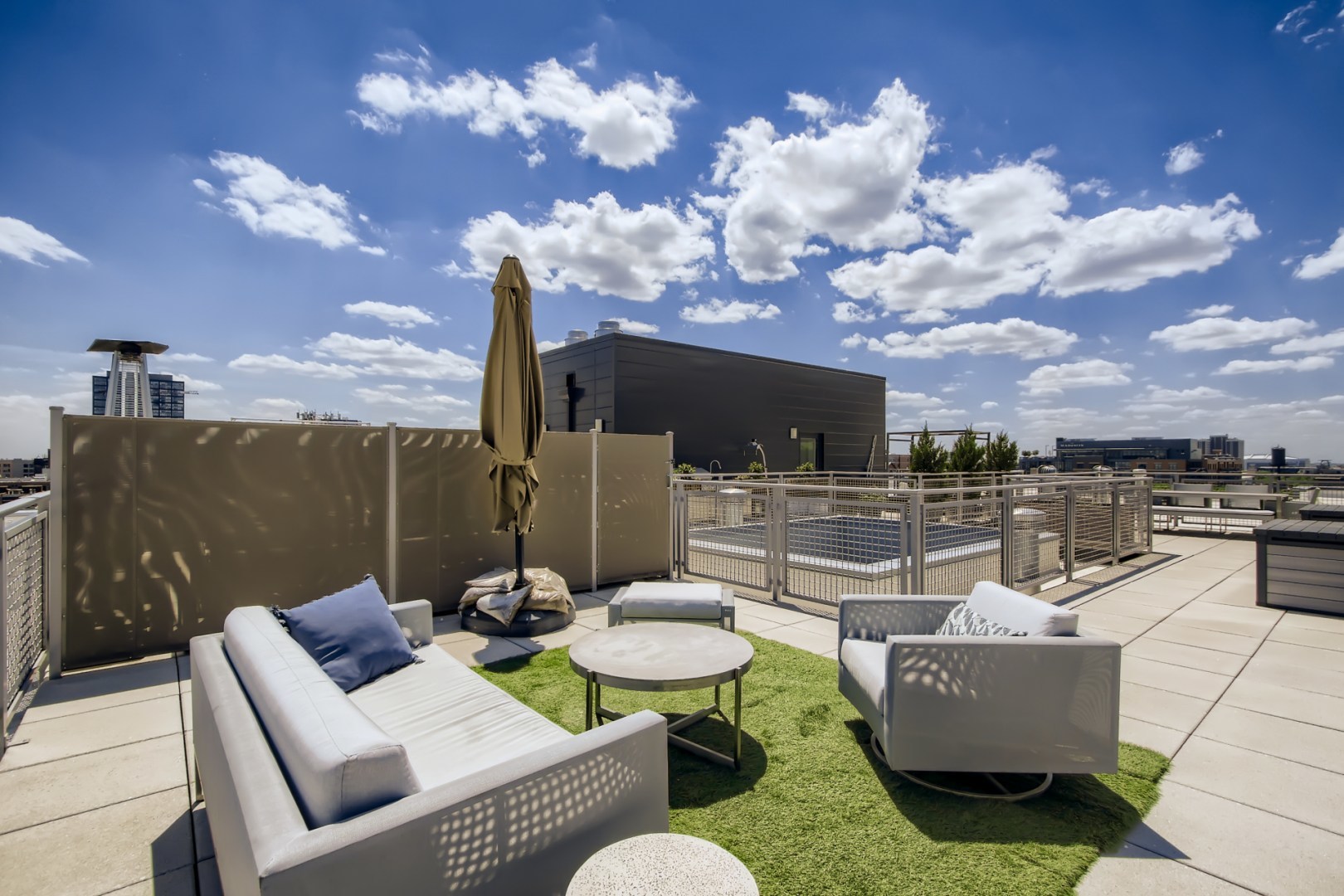 31 North Aberdeen Street, Unit PHS Chicago, IL 60607 - Photo 26 of 28 a view of a patio with couches chairs and a potted plant
