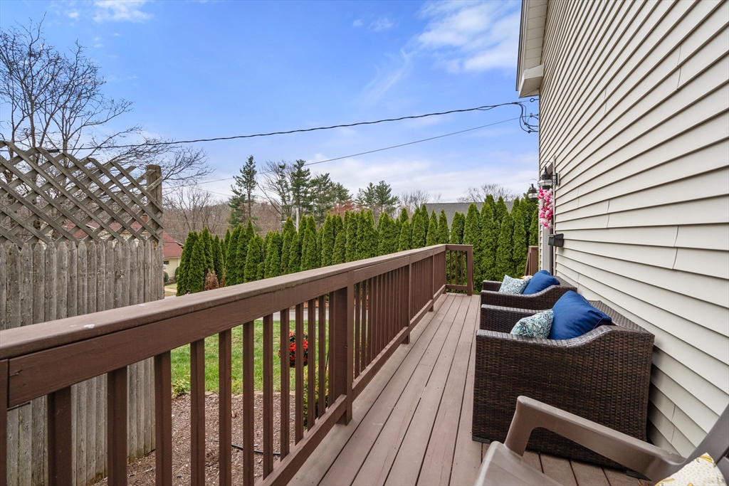 10 Cedar Street Hudson, MA 01749 - Photo 37 of 38 a view of a balcony with wooden floor and outdoor seating