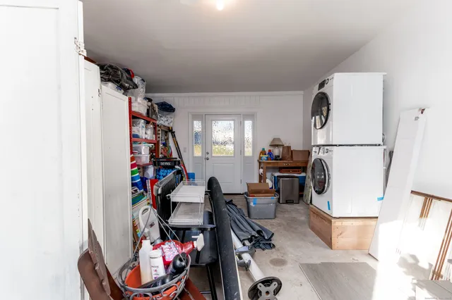 a view of a storage & utility room with stuff