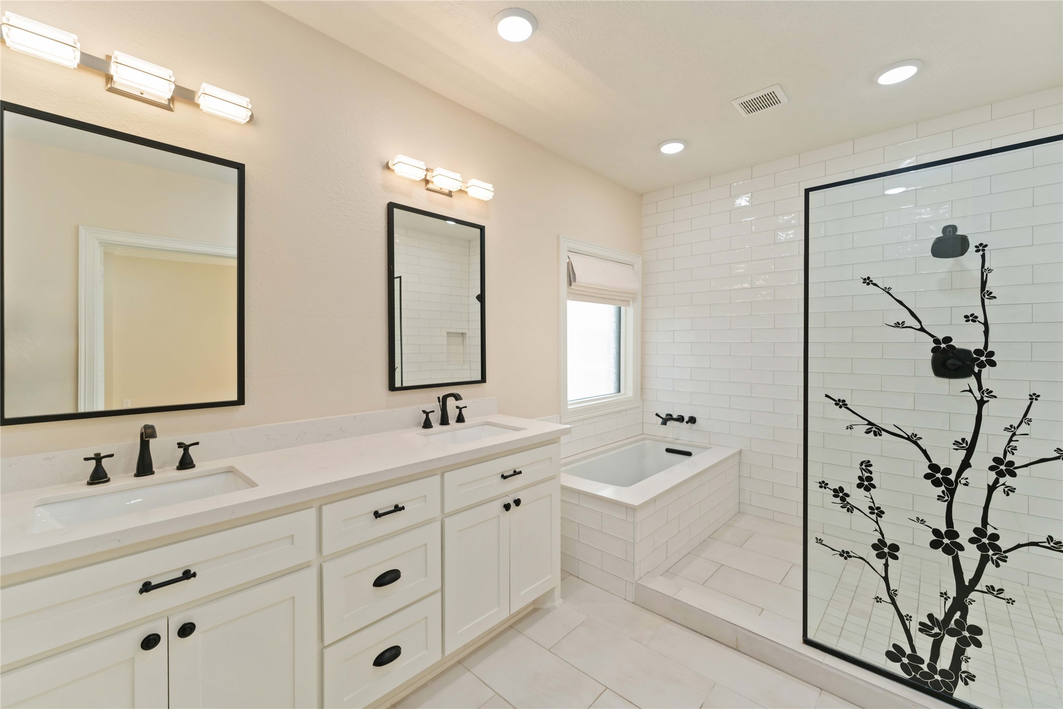 2631 Persa Street Houston, TX 77098 - Photo 3 of 25 a spacious bathroom with a double vanity sink mirror and double