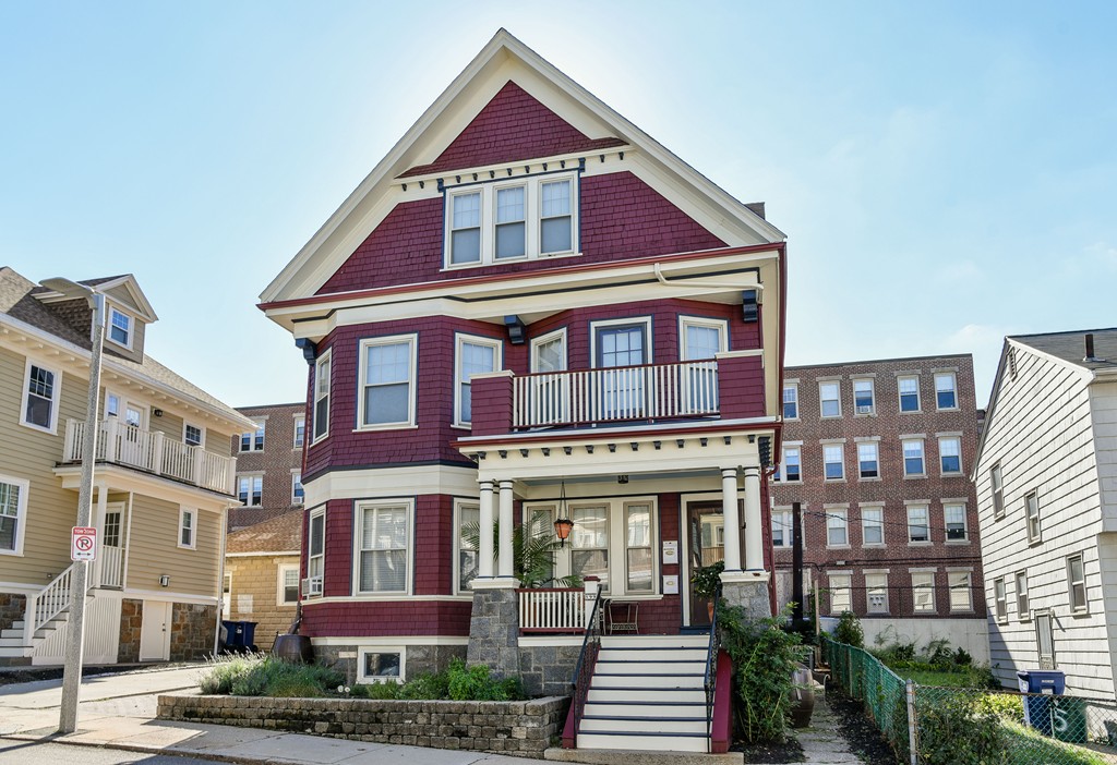 a front view of a house
