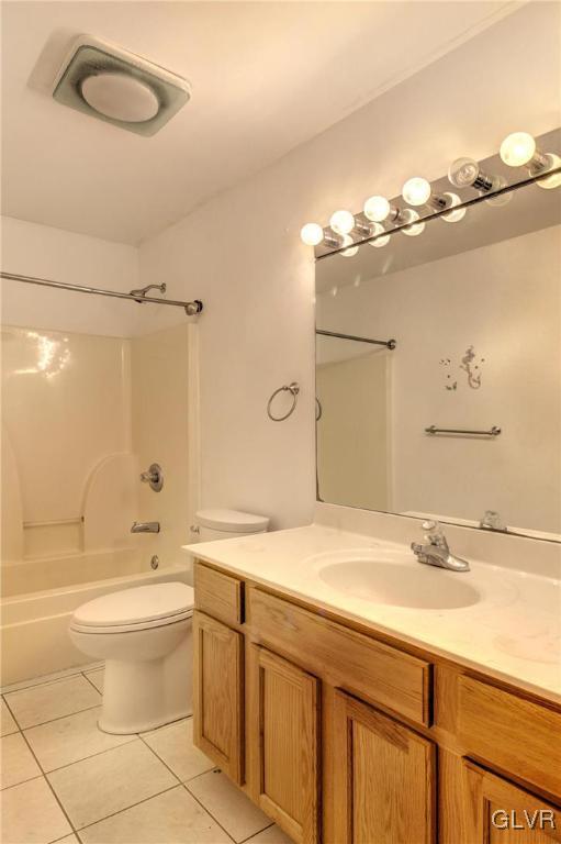 1095 Clover Road South Long Pond, PA 18334 - Photo 16 of 27 a bathroom with a granite countertop sink mirror vanity and toilet