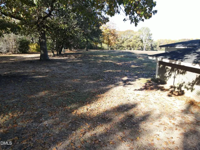 a view of an outdoor space and mountains
