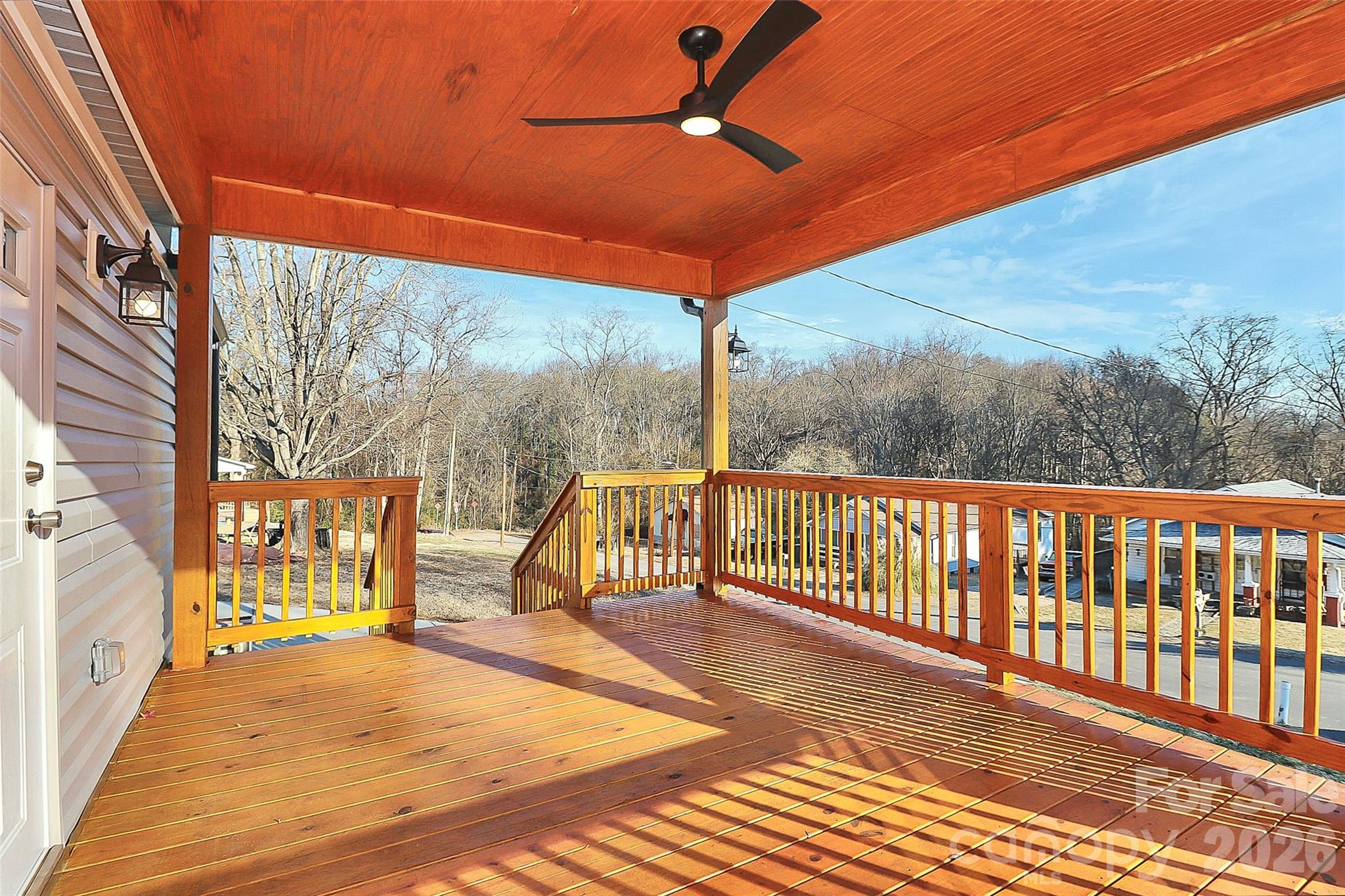 146 Swink Street Southwest Concord, NC 28027 - Photo 29 of 35 a view of balcony with wooden floor