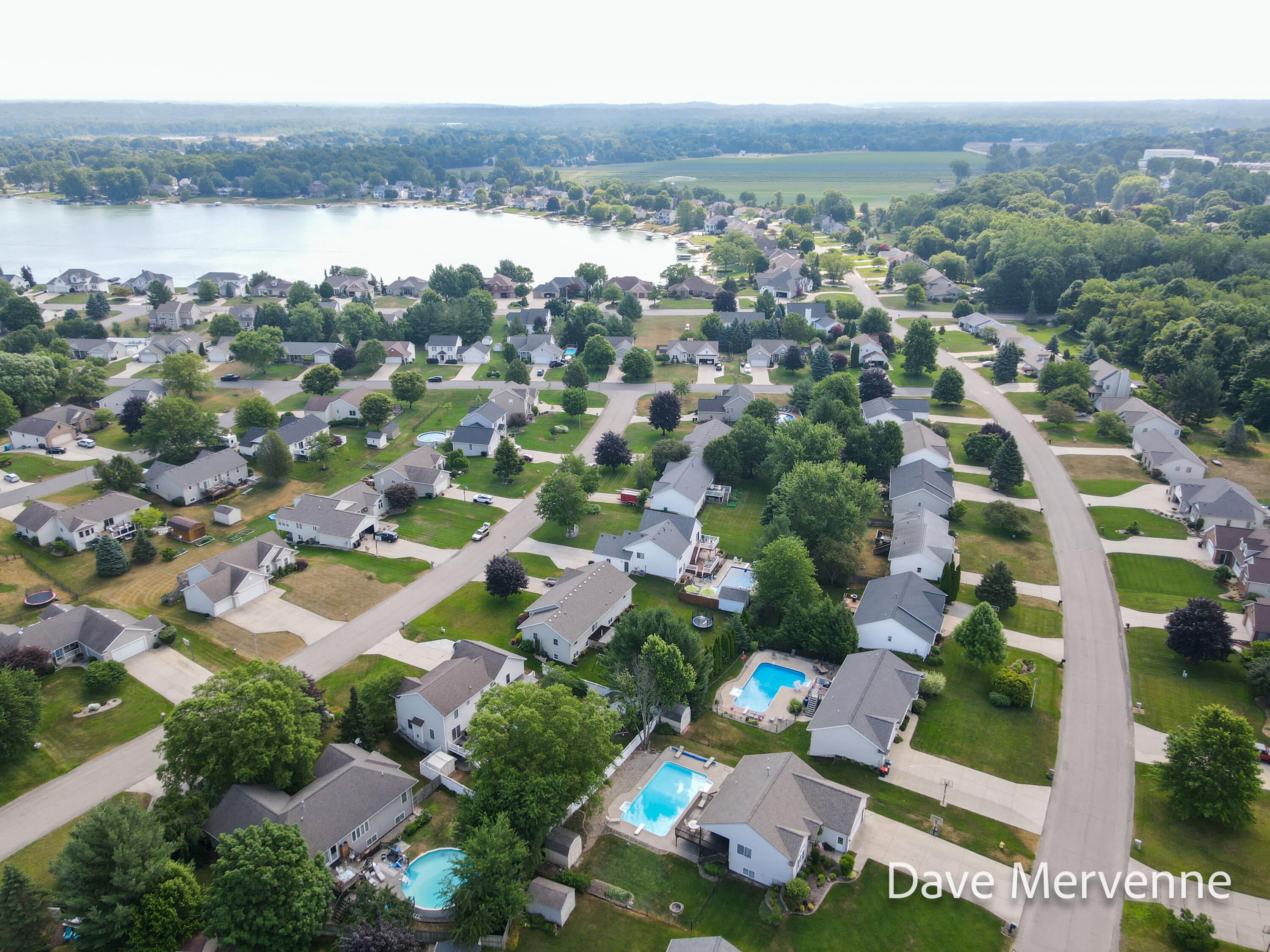 2508 WillowRidge Drive Jenison, MI 49428 - Photo 41 of 45 Aerial w/ Cedar Lake