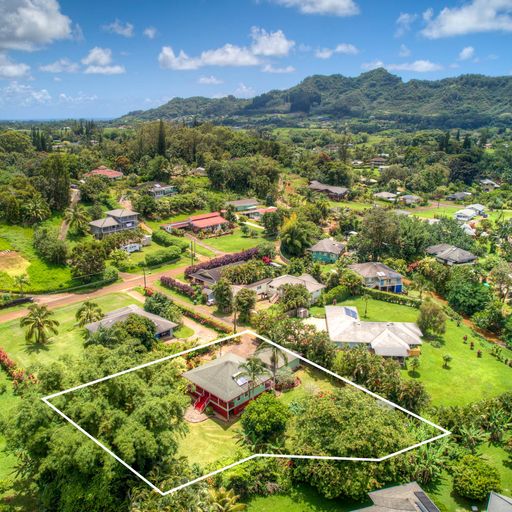 6431 Puupilo Road Kapaa, HI 96746 - Photo 30 of 30 an aerial view of residential houses with outdoor space