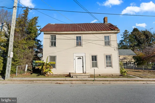 a front view of a house
