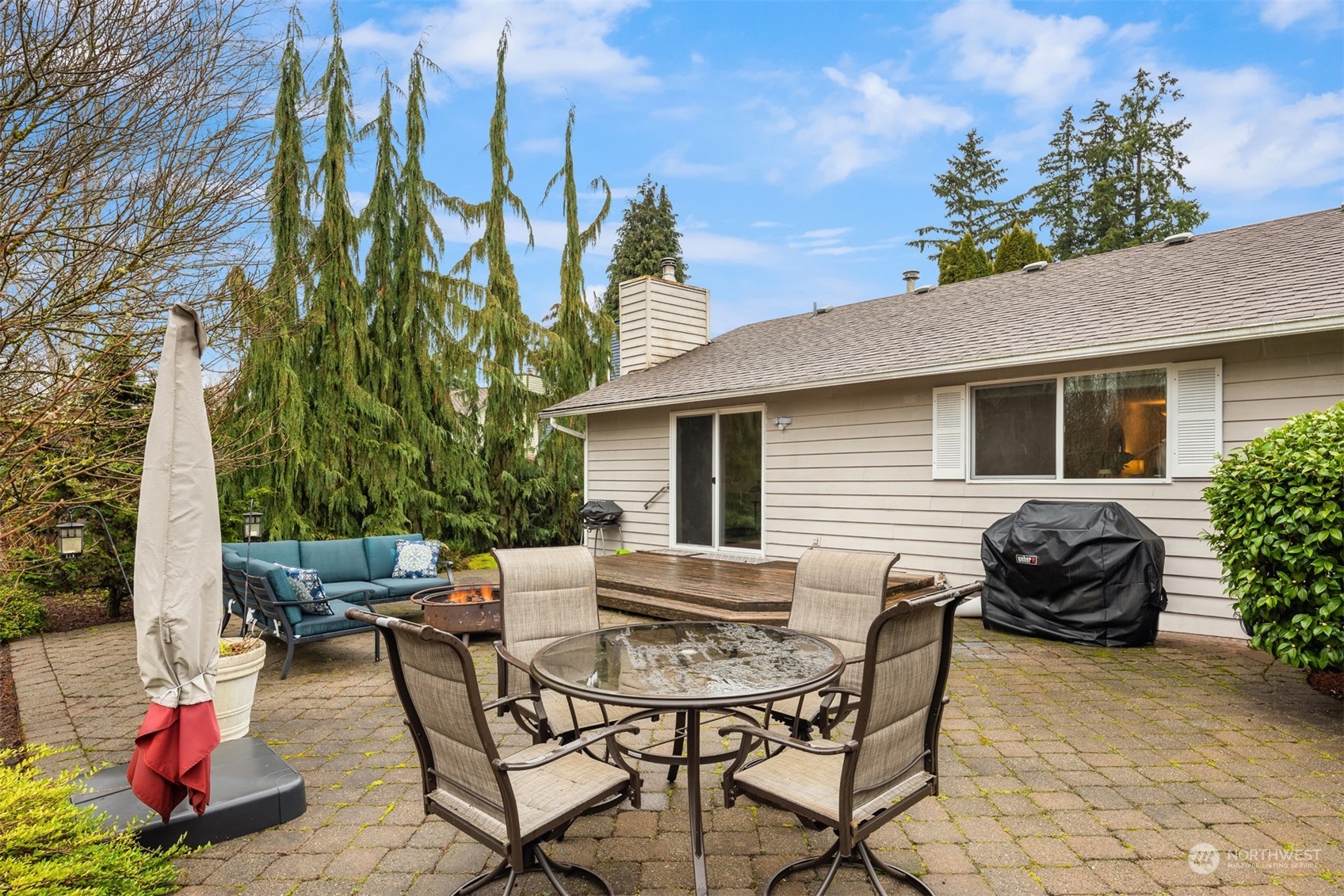 22327 19th Avenue Southeast Bothell, WA 98021 - Photo 20 of 22 a view of backyard with seating space and trees