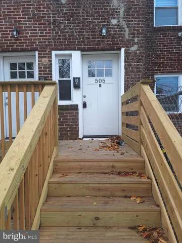 a view of front door of house