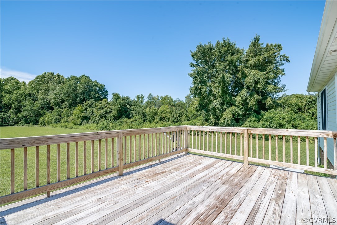 17127 Loving Union Road Disputanta, VA 23842 - Photo 23 of 26 a view of a wooden deck