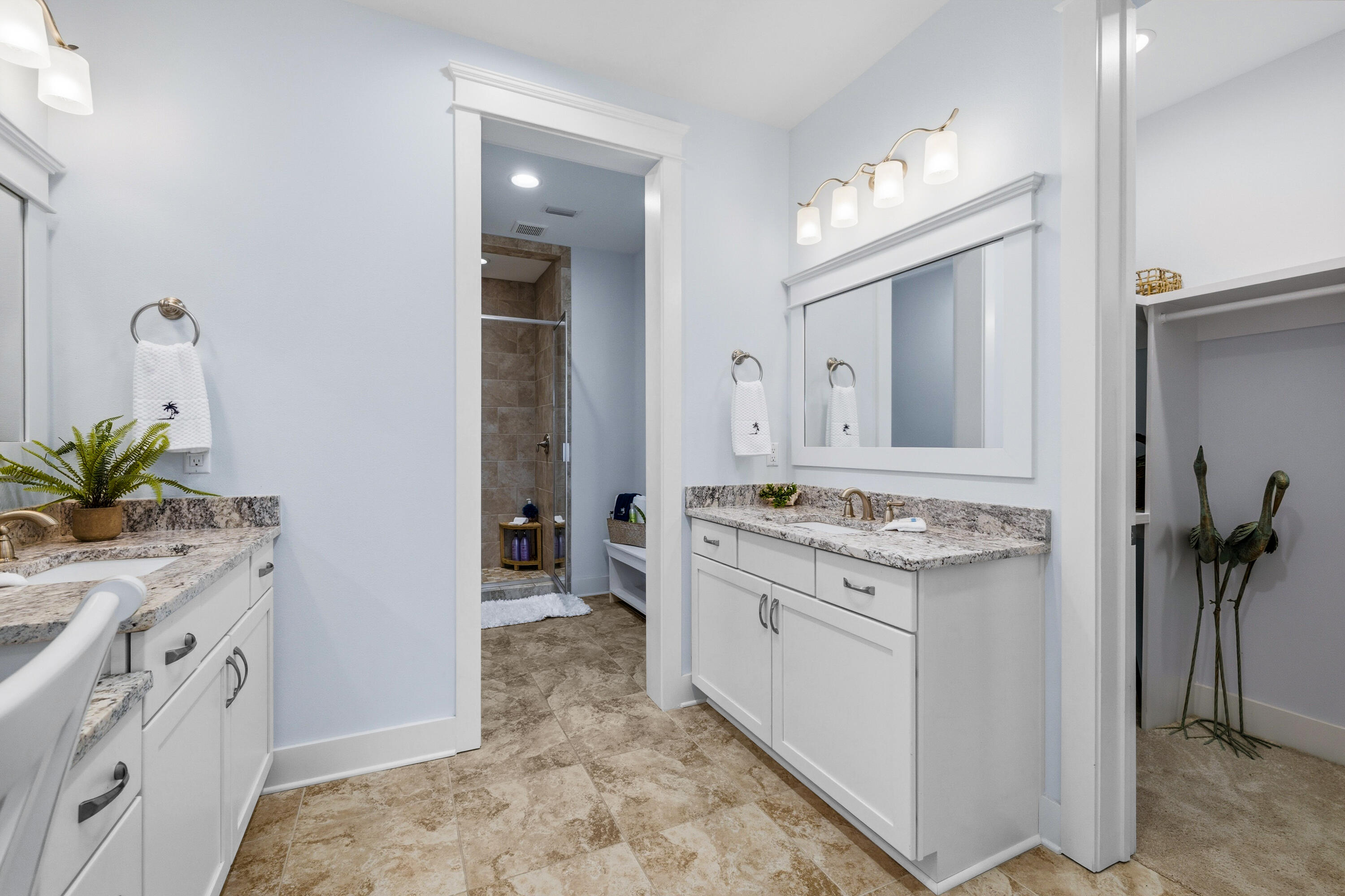 410 Gulfview Circle Santa Rosa Beach, FL 32459 - Photo 33 of 76 a bathroom with a sink a vanity and a mirror