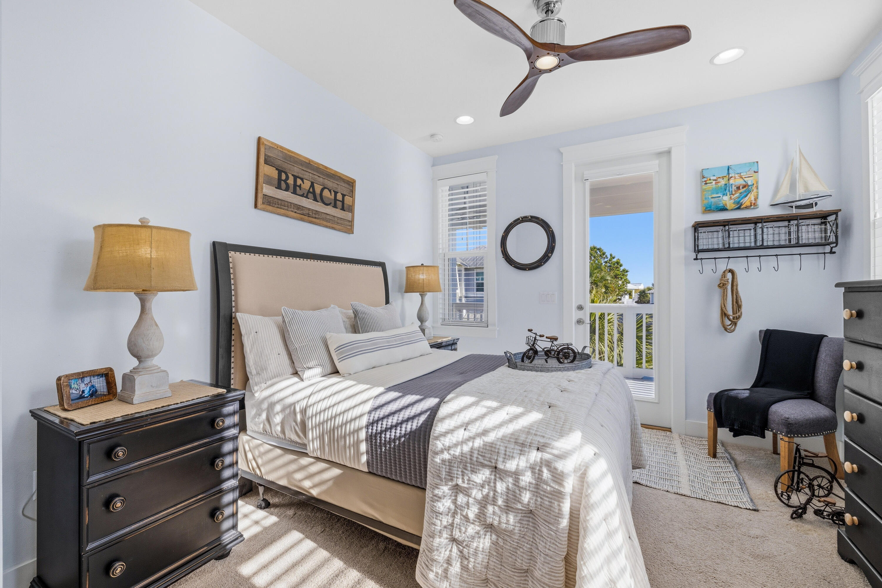 410 Gulfview Circle Santa Rosa Beach, FL 32459 - Photo 47 of 76 a bedroom with a bed and chair