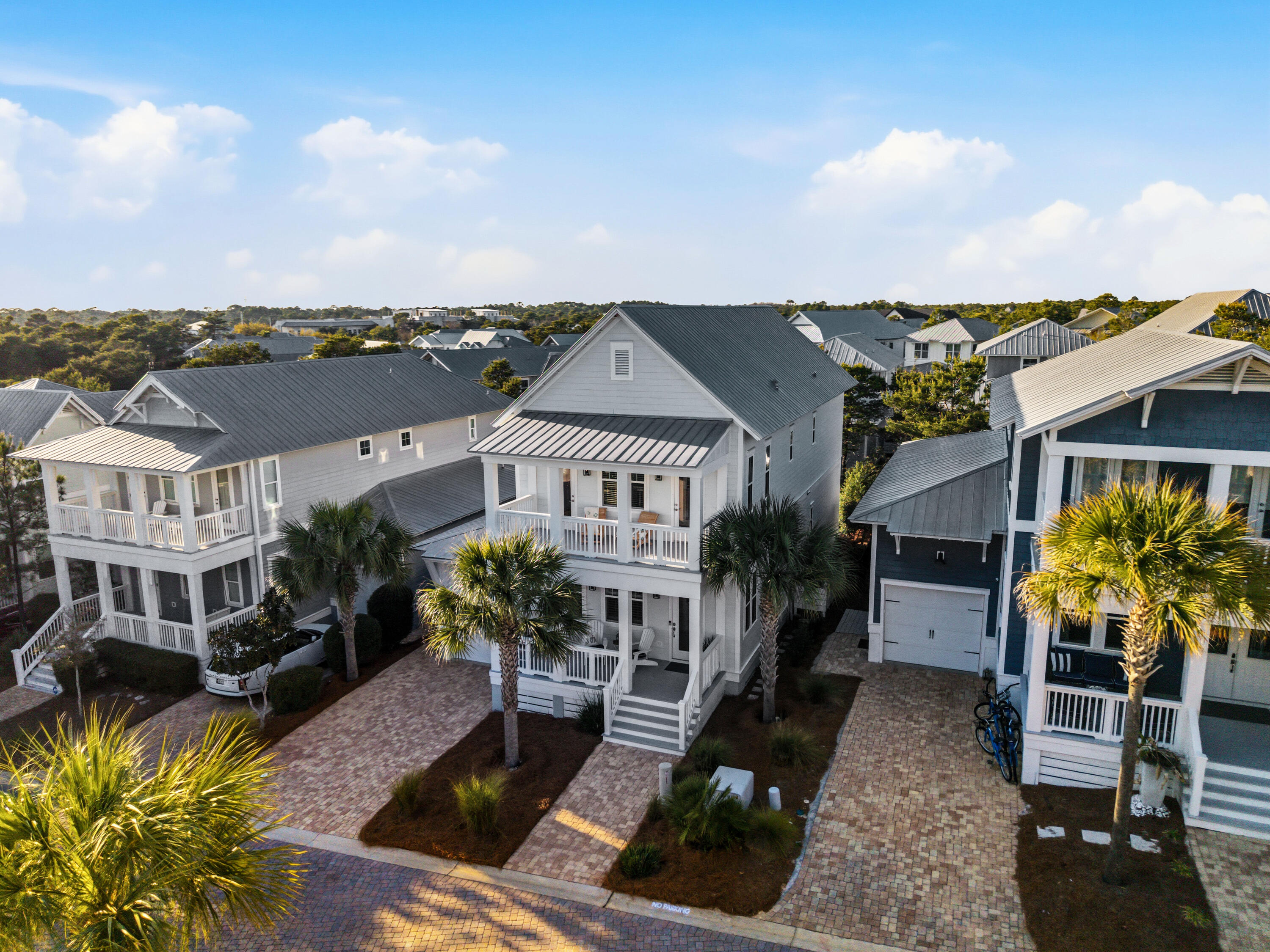 410 Gulfview Circle Santa Rosa Beach, FL 32459 - Photo 58 of 76 an aerial view of a house with garden space sitting space and swimming pool