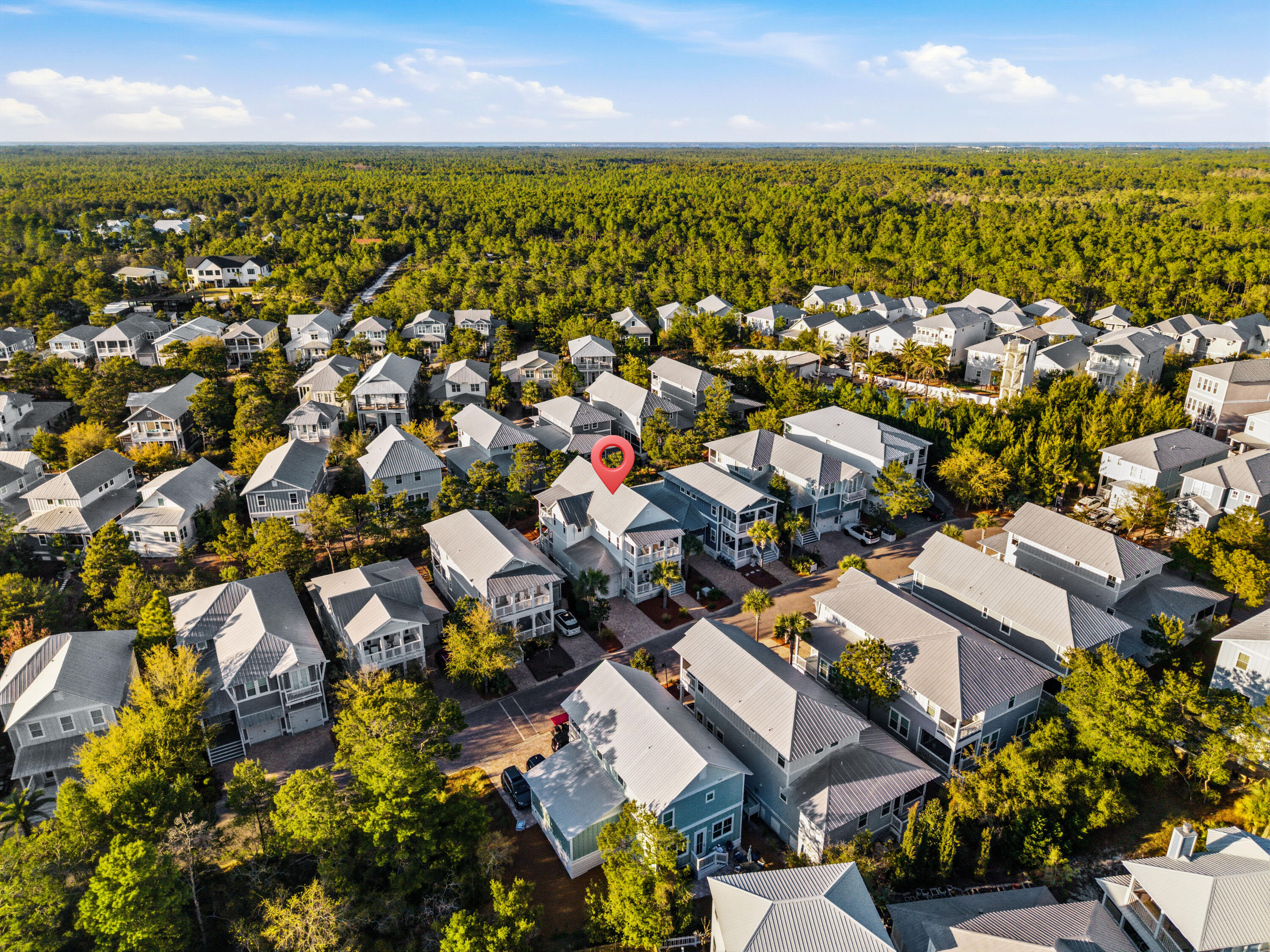 410 Gulfview Circle Santa Rosa Beach, FL 32459 - Photo 61 of 76 an aerial view of residential houses with outdoor space