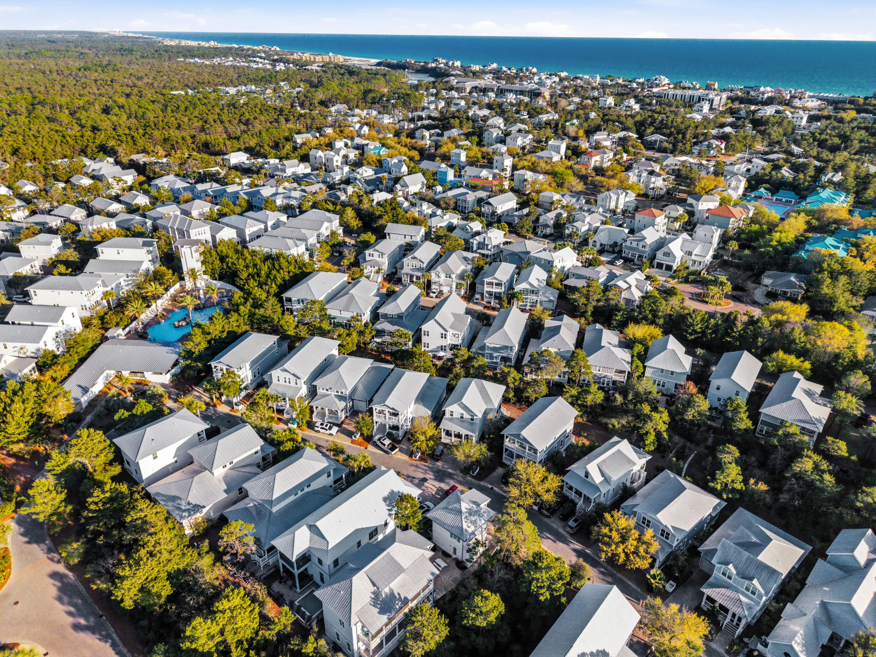 410 Gulfview Circle Santa Rosa Beach, FL 32459 - Photo 63 of 76 an aerial view of a city with lots of residential buildings
