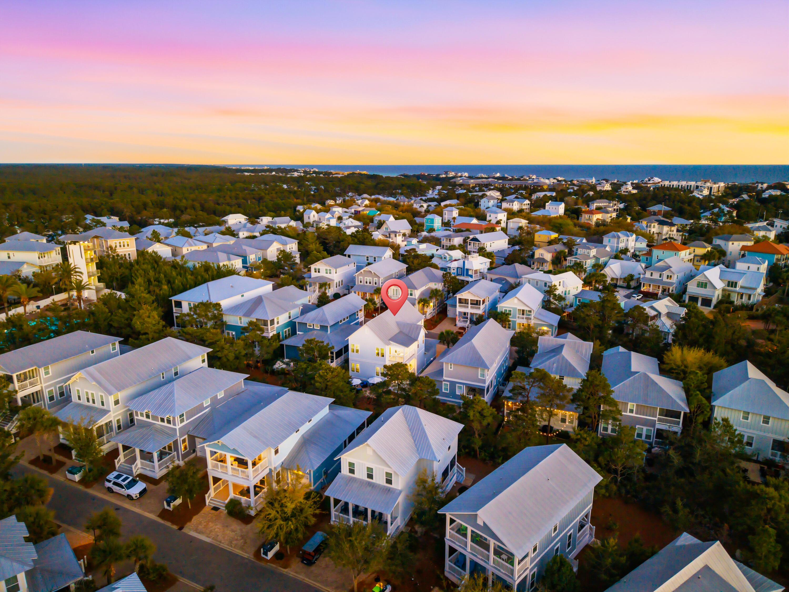 410 Gulfview Circle Santa Rosa Beach, FL 32459 - Photo 65 of 76 an aerial view of residential houses with outdoor space