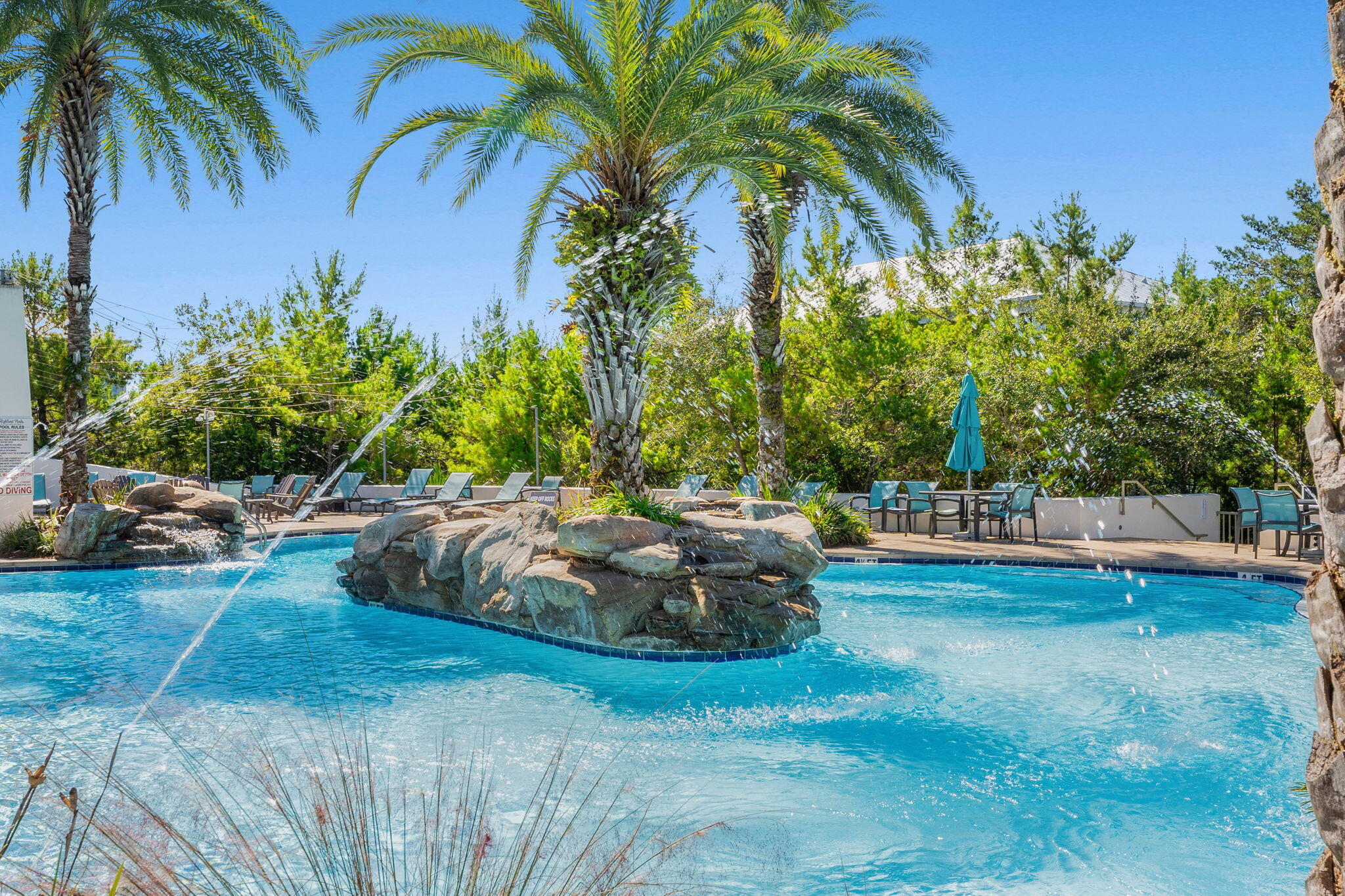 410 Gulfview Circle Santa Rosa Beach, FL 32459 - Photo 69 of 76 a view of a backyard with swimming pool