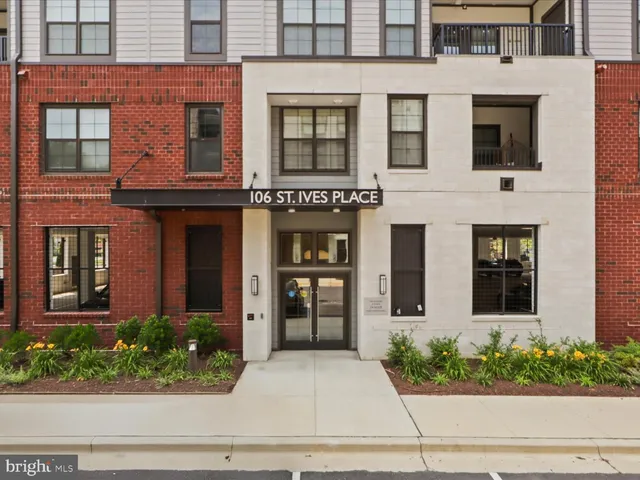 front view of a brick building