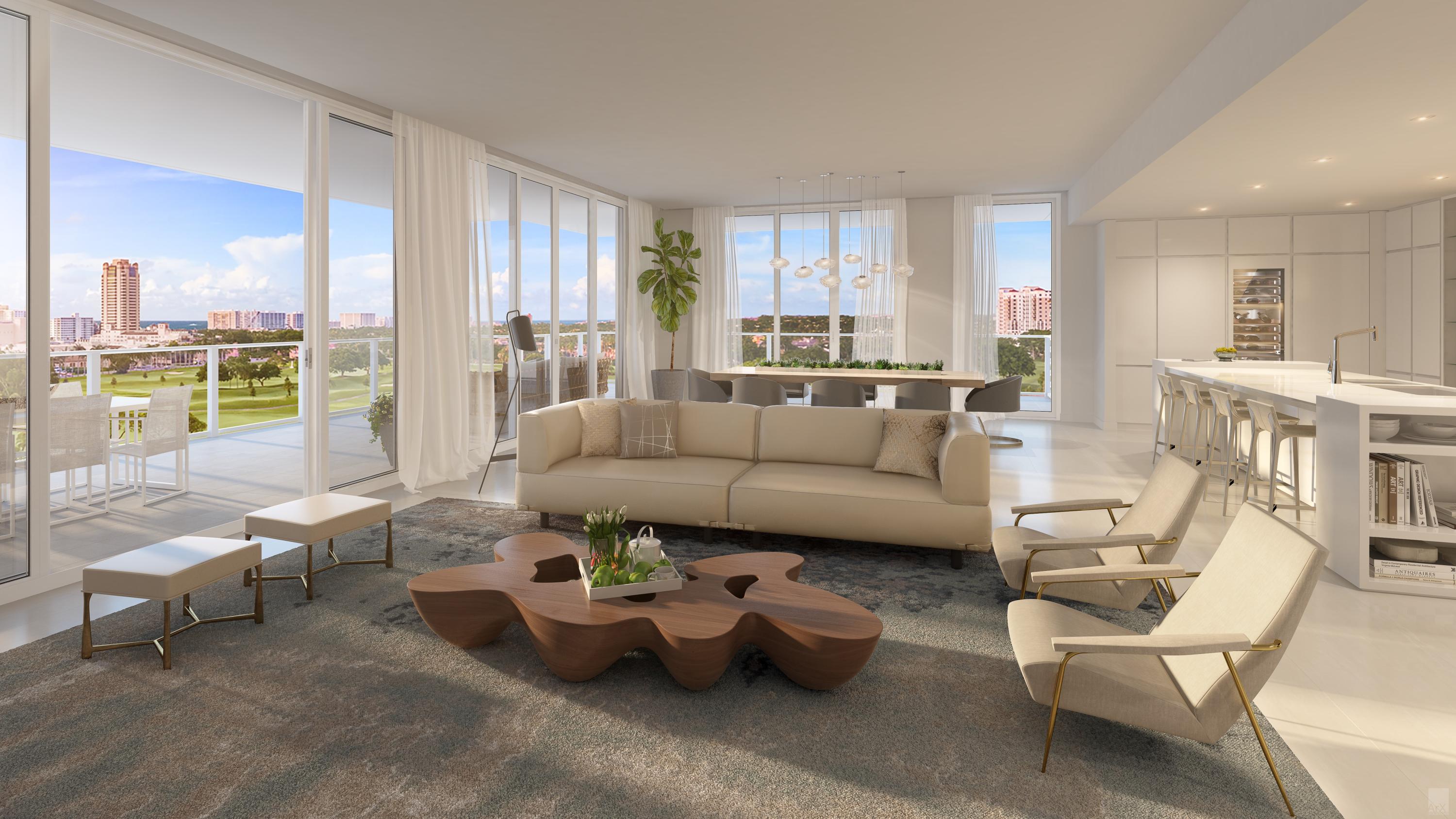 200 Southeast Mizner Boulevard, Unit 618 Boca Raton, FL 33432 - Photo 7 of 11 3.ALINA RESIDENCES LIVING ROOM
