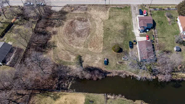 a bird view of house