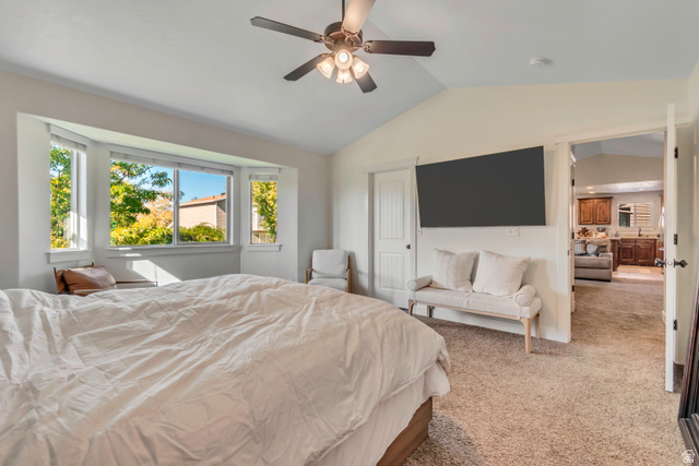 1071 Jamie-Matt Circle Layton, UT 84041 - Photo 14 of 28 Carpeted bedroom featuring ceiling fan