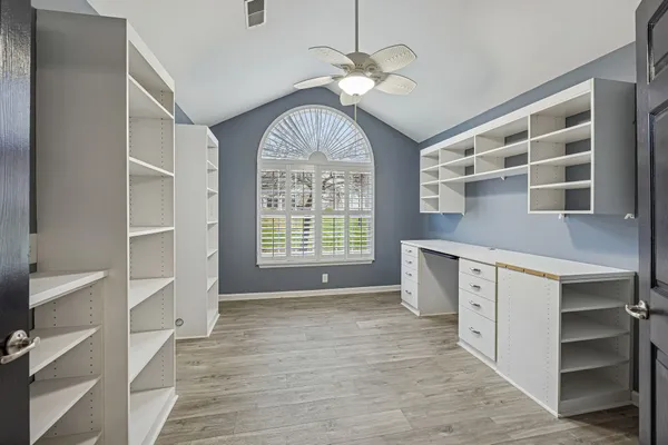 walk in closet with window