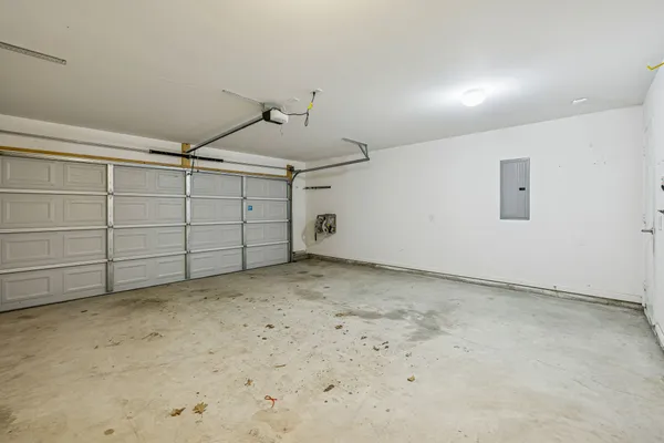 a view of a garage