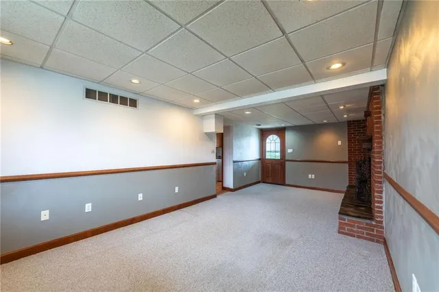 a room with storage and utility