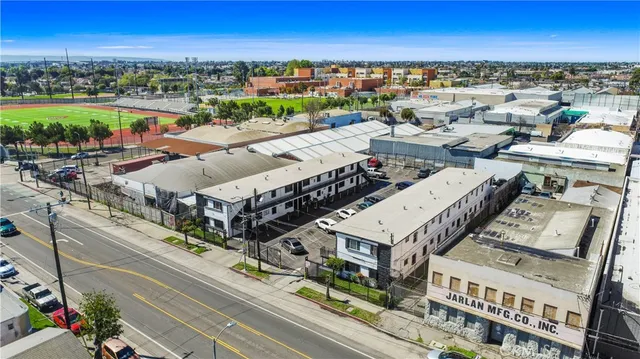 a view of a city from a terrace