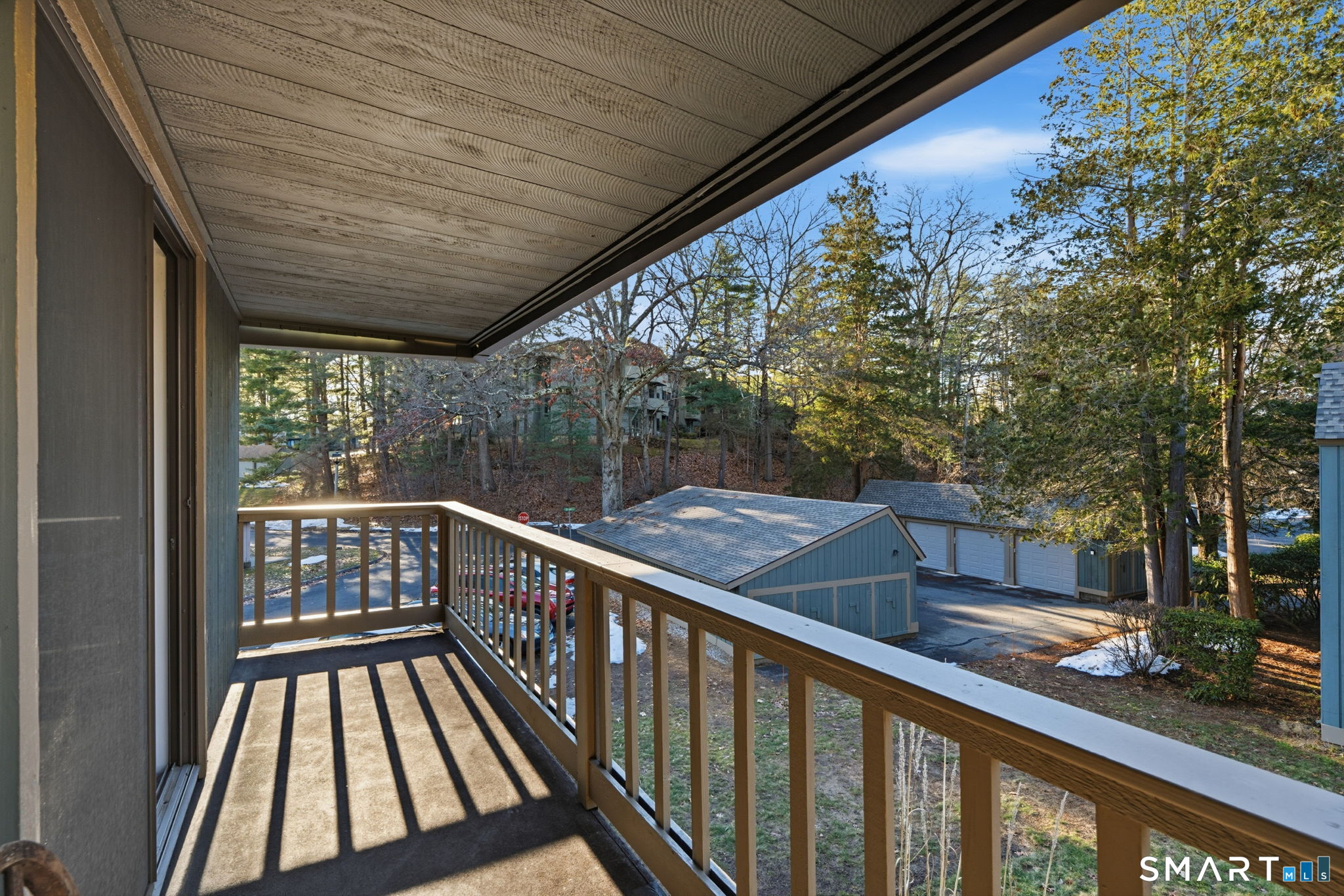 1 Coach Drive, Unit 1 Southington, CT 06489 - Photo 25 of 39 a view of balcony with wooden floor
