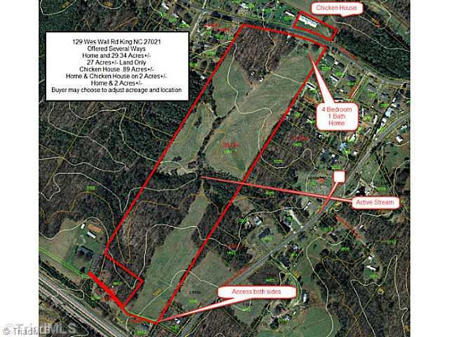 129 Wess Wall Road, Unit 3B King, NC 27021 - Photo 13 of 13 Aerial View. TAKE A COLOR COPY WHEN YOU PREWIEW. LISTED SEVERAL WAYS