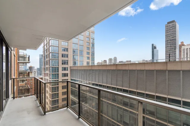 a view of balcony with city view