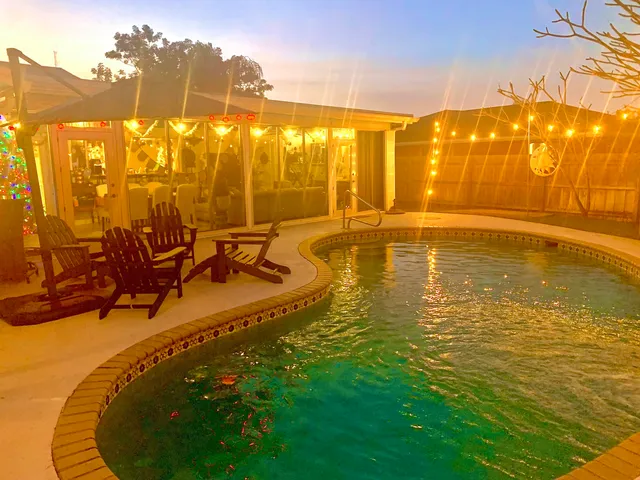 a view of a swimming pool