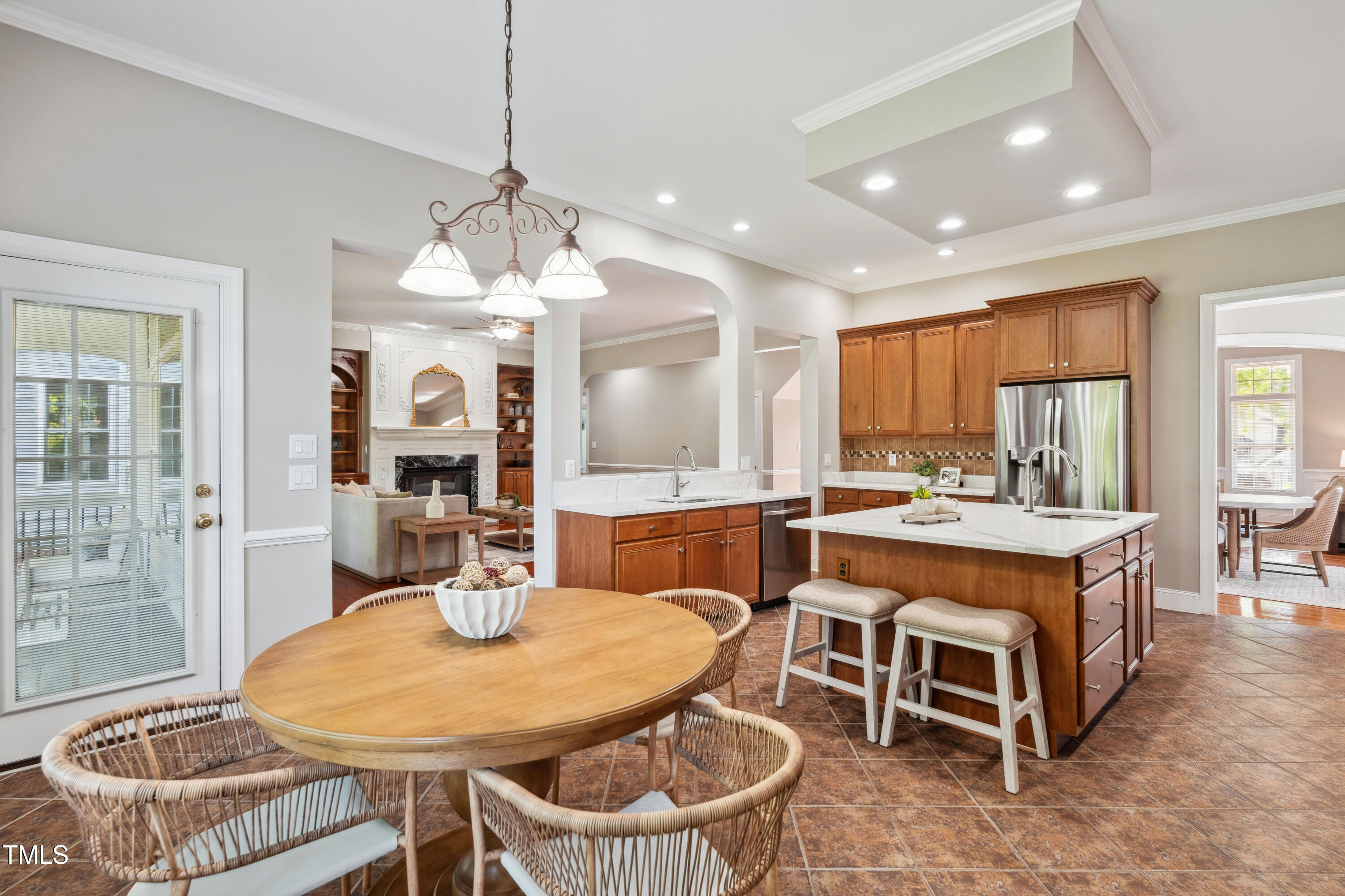 12428 Penrose Trail Raleigh, NC 27614 - Photo 10 of 48 Open Kitchen with Breakfast Room