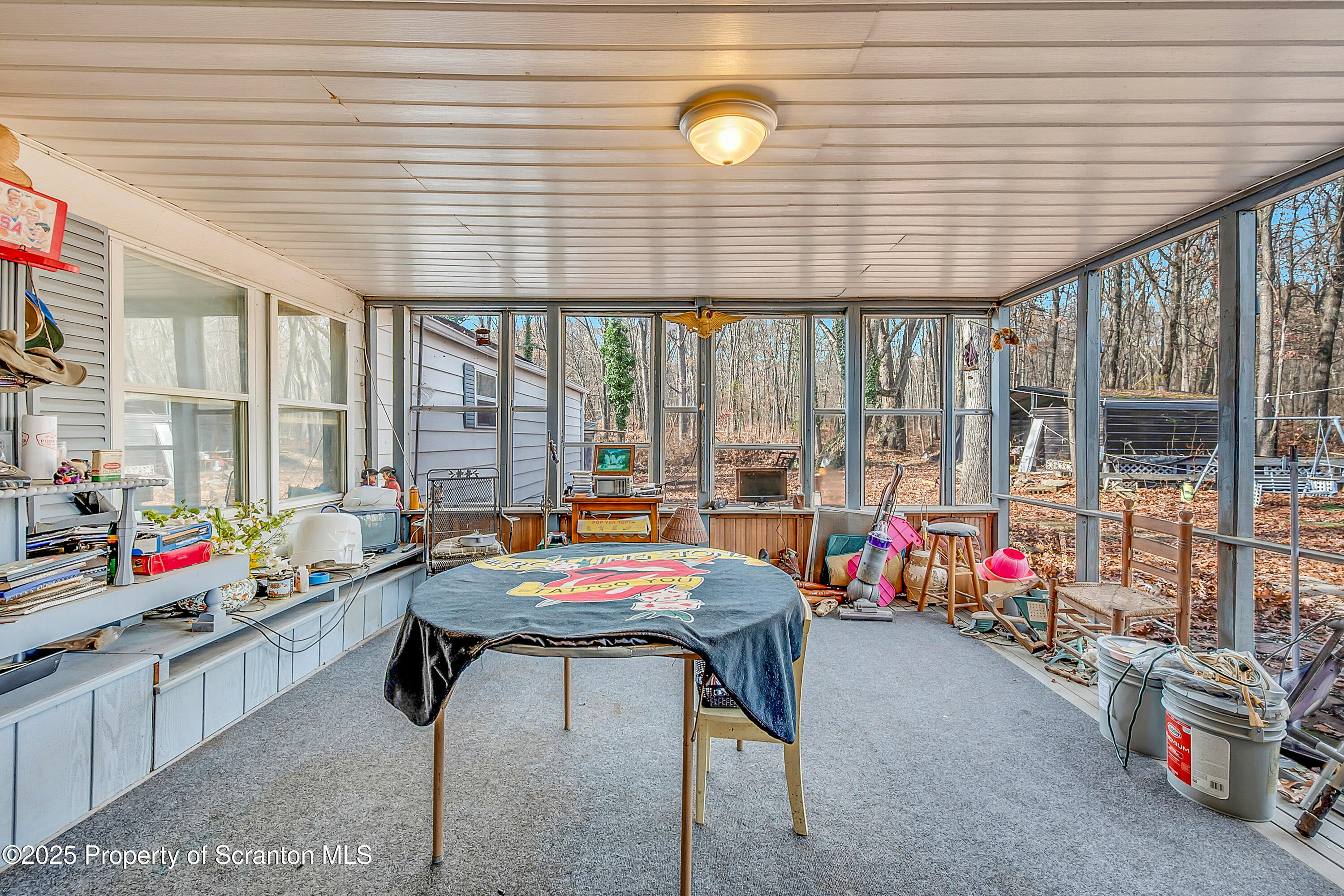 10 Bald Mt Road Clarks Summit, PA 18411 - Photo 31 of 42 a room with musical instrument pool table and windows