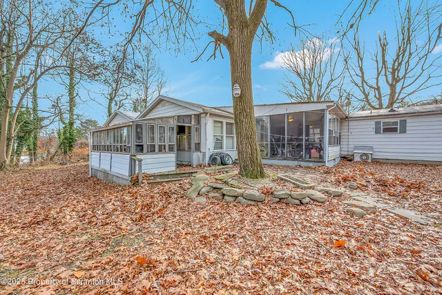 a backyard of a house
