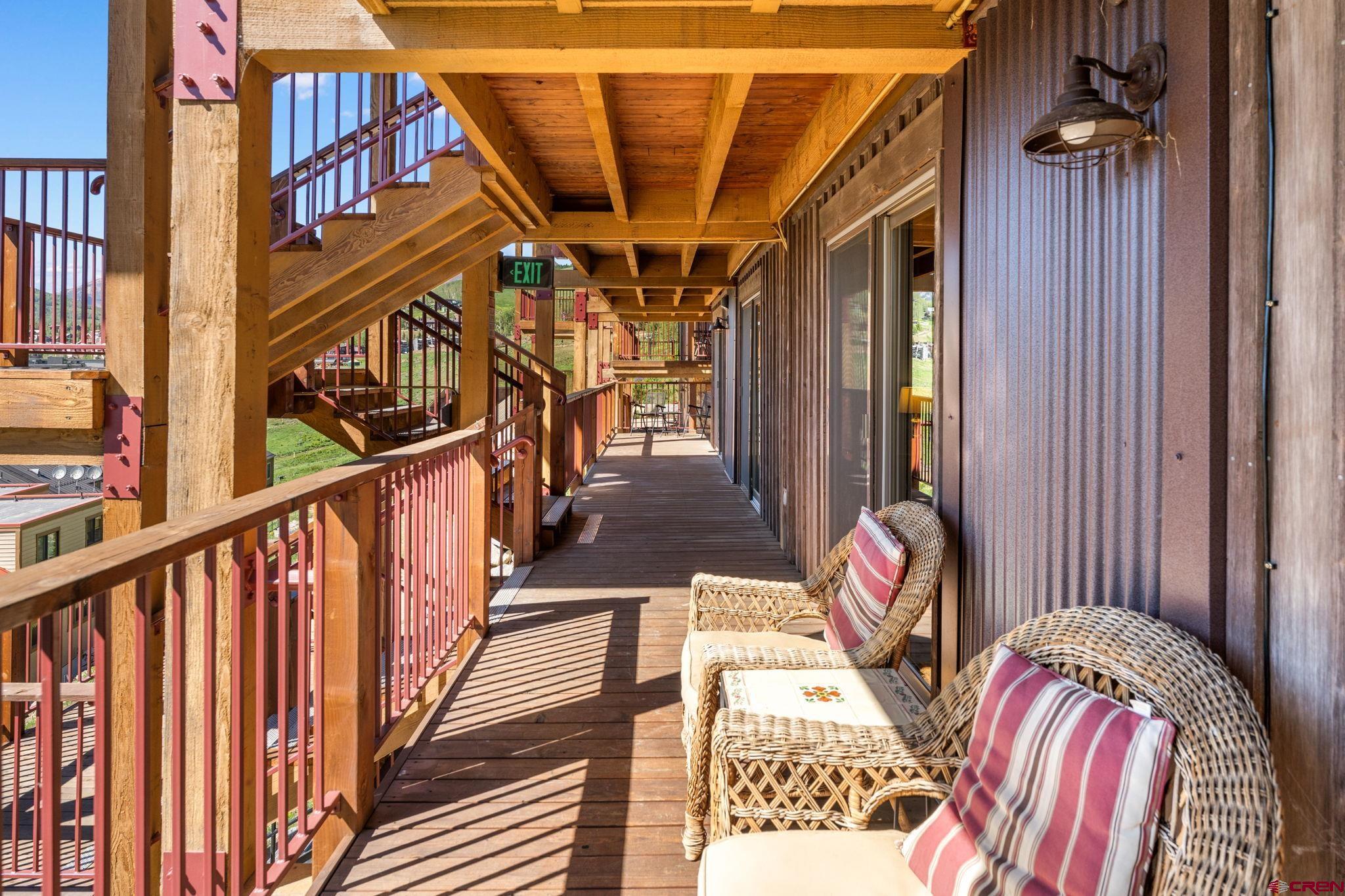 72 Hunter Hill Road, Unit I204 Crested Butte, CO 81225 - Photo 26 of 44 a view of a balcony