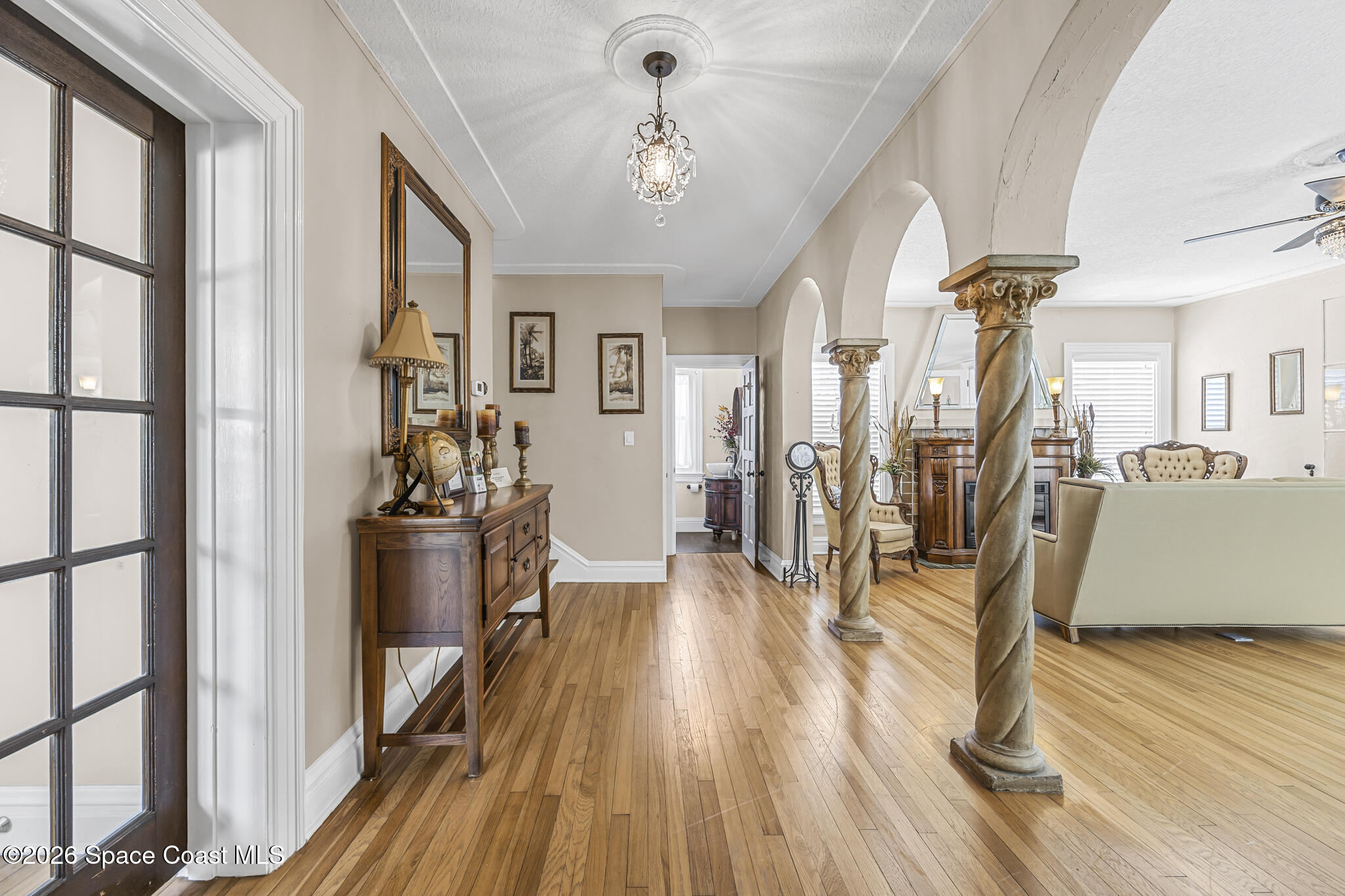 130 Valencia Road Rockledge, FL 32955 - Photo 6 of 66 Arched Foyer with Twisted Columns