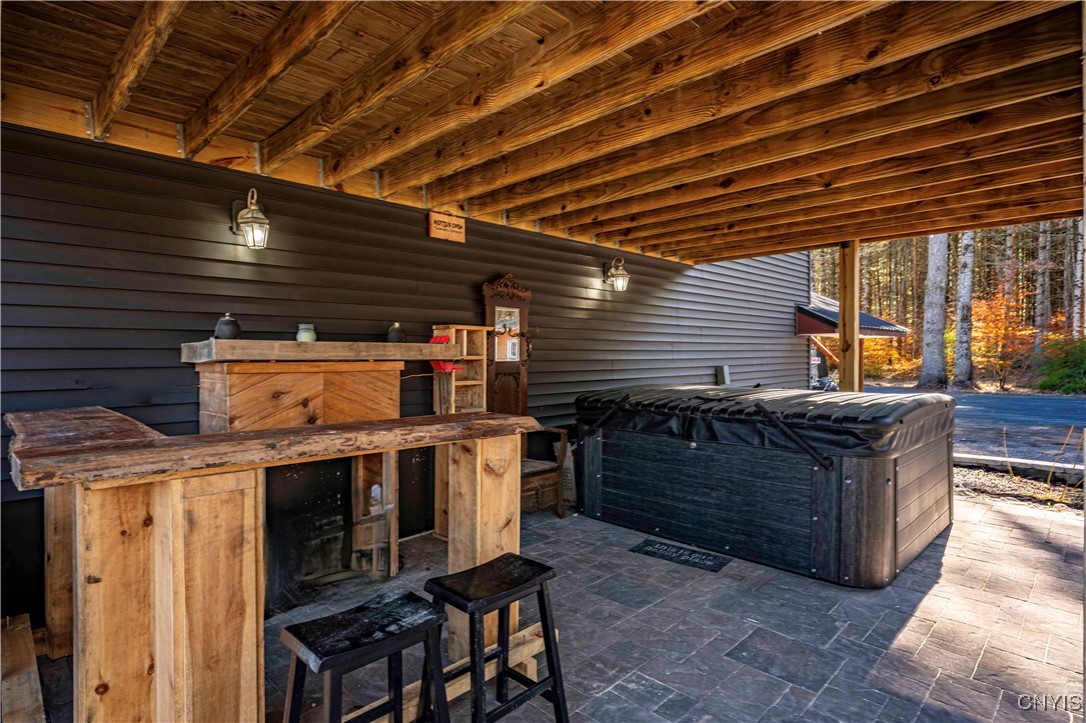 5577 Partridgeville Road Greig, NY 13312 - Photo 25 of 50 Patio/ Wet Bar/ Hot Tub