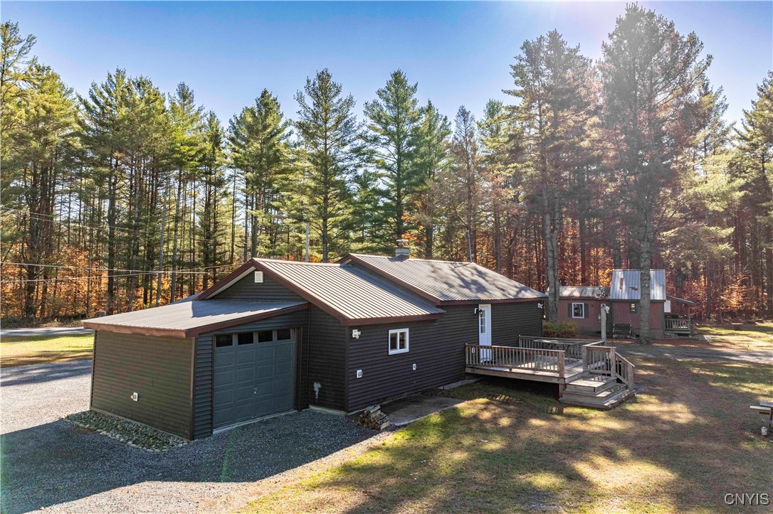 5577 Partridgeville Road Greig, NY 13312 - Photo 38 of 50 Rear Deck, Attached Garage, Attached Tool Shed