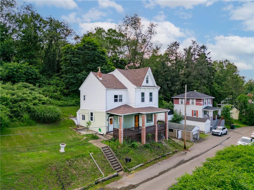 69 Transvaal Avenue Pittsburgh, PA 15212 - Photo 2 of 37 an aerial view of a house with swimming pool garden and patio