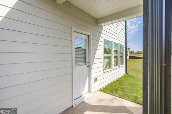 a view of front door