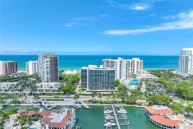 a view of a city with tall buildings