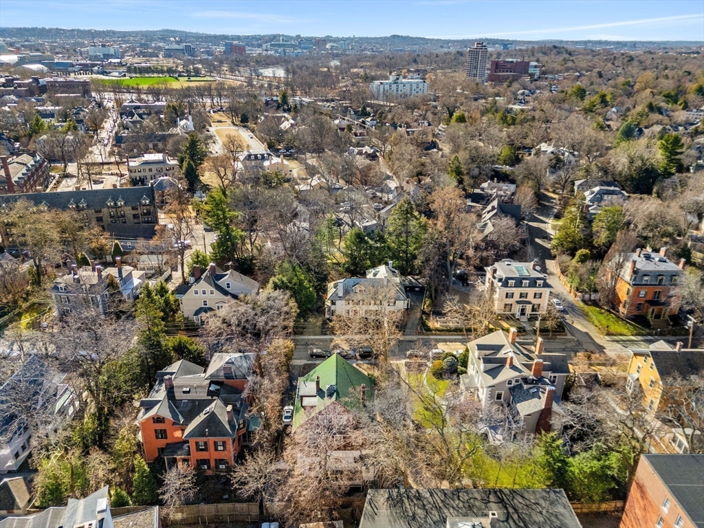 17 Berkeley Street Cambridge, MA 02138 - Photo 33 of 37 an aerial view of residential building and parking space