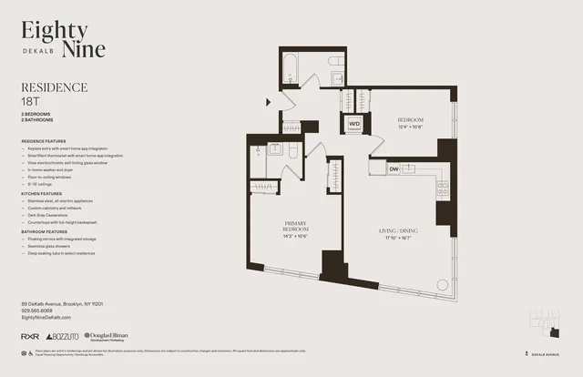 $7,300 | 89 DeKalb Avenue, Unit 18T | Downtown Brooklyn