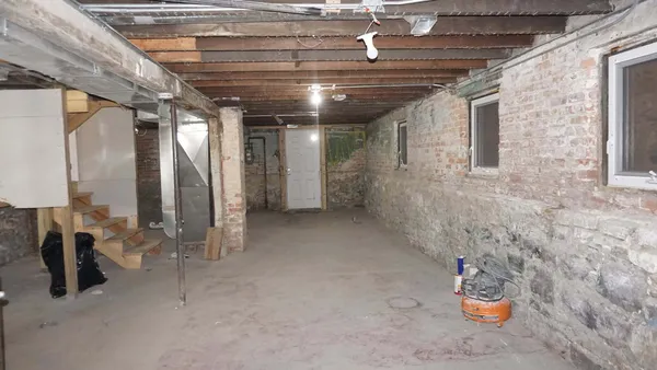 a view of a storage in a room